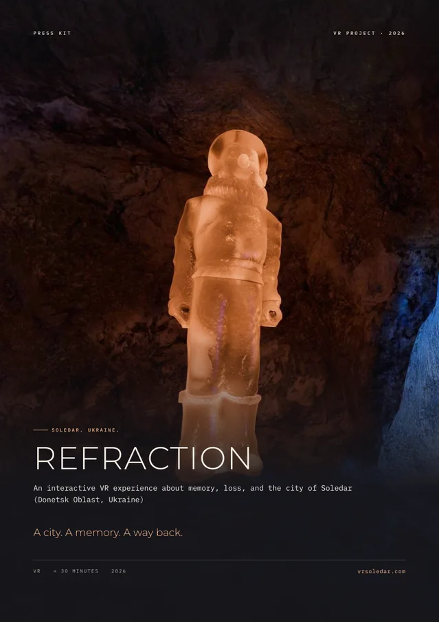 Press kit cover in English